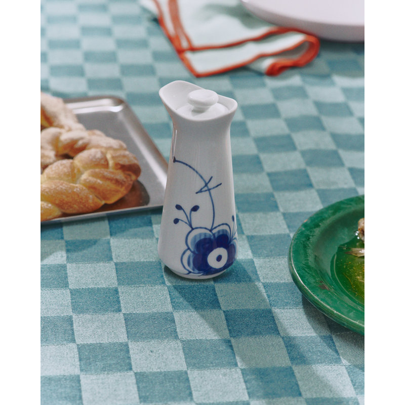 Royal Copenhagen Blue Fluted Mega Oil and Vinegar Bottle 5.4"