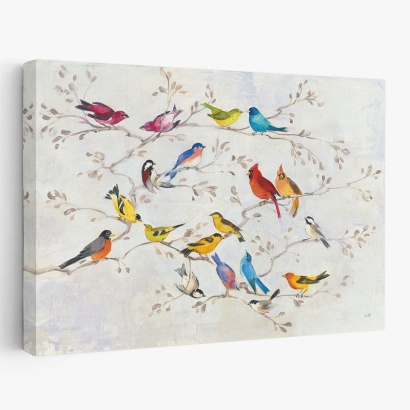 Animaux et oiseaux, un petit oiseau me l'a dit, H 16 po x l 24 po