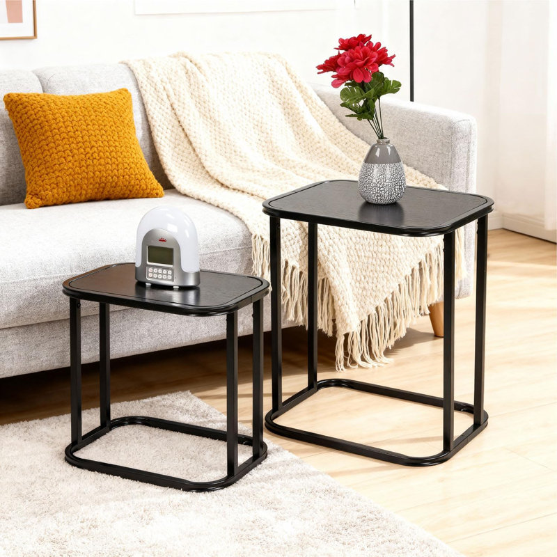 Living Room Table Set, Black