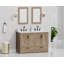 Meuble-lavabo double 48 po avec plateau en marbre Retford pré-assemblé Retford