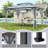 10x13 Ft Outdoor Hardtop Gazebo With Aluminum Frame And Double-layer Polycarbonate Roof, Includes Mosquito Netting And Curtains, Ideal For Courtyard And Terrace