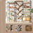 70.9"W x 70"H Etagere Bookcase, 5 Tier Bookshelf with 17 Open Display Shelves Modern Tree Book Shelf-804588435