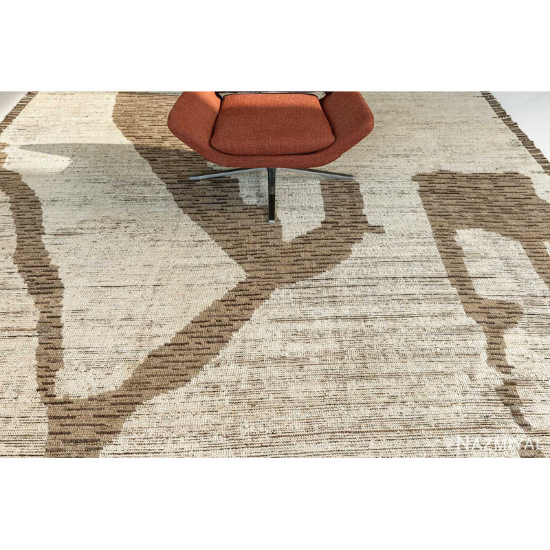 Tapis moderne délavé inspiré de la nature