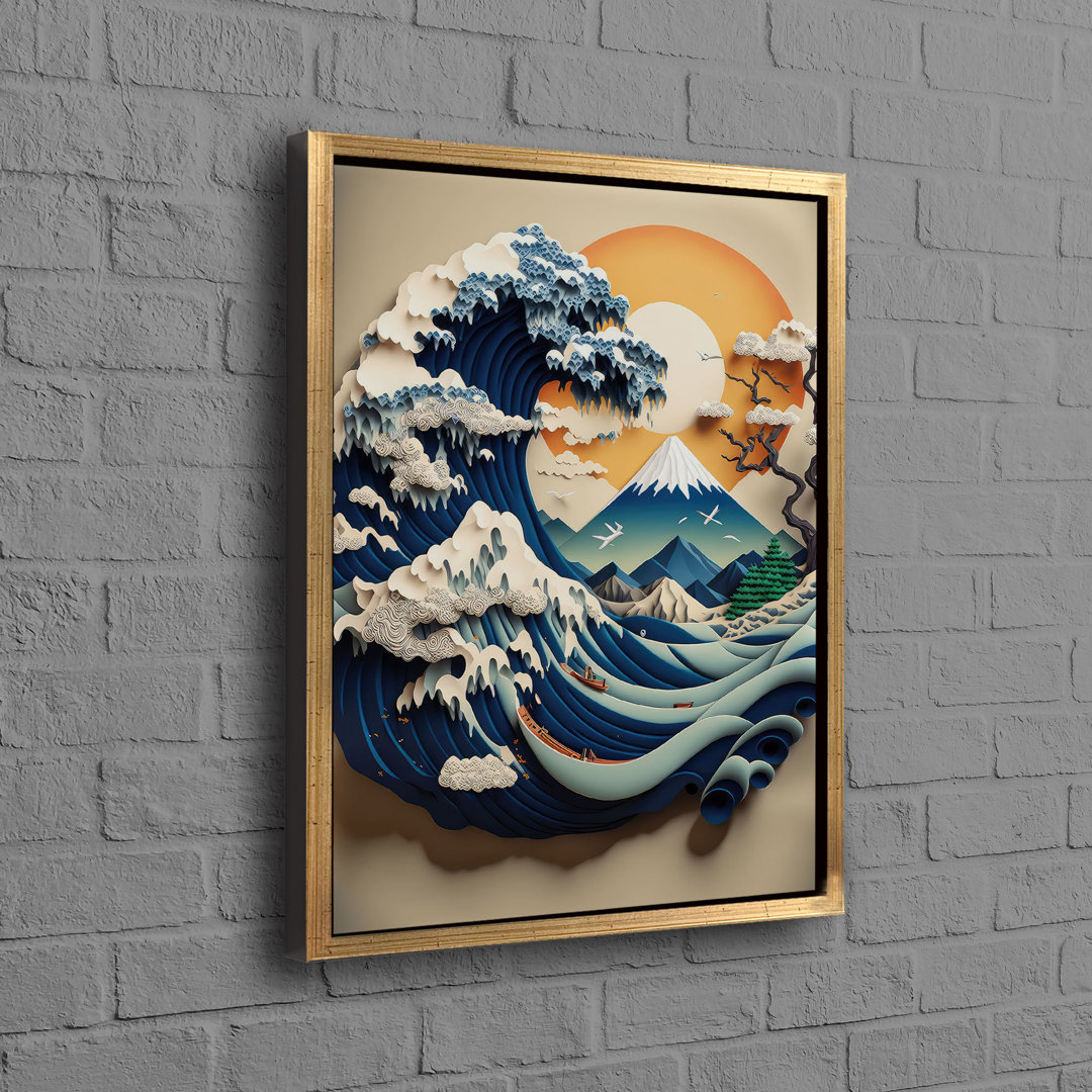 Stylish Wave Wall Decor Modern Printed The Great Wave Poster Of Kanagawa Art Ideal For Office Decor And Perfect As Bridesmaid Gifts