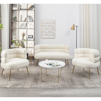 Demetrius 3-Piece Upholstered Seating Set