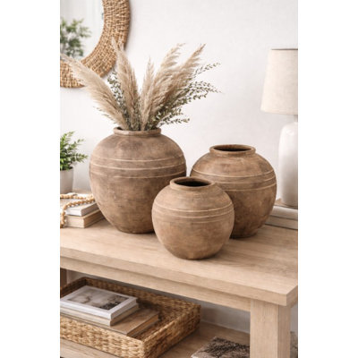 Vase rustique en terre cuite