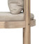 Ensemble de 2 tabourets d'extérieur avec coussin beige-1176999368
