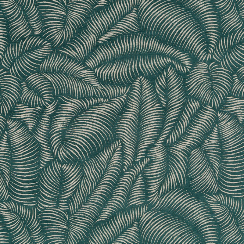 Tissu Robert Allen @Home Tropic Ferns, Jaspe