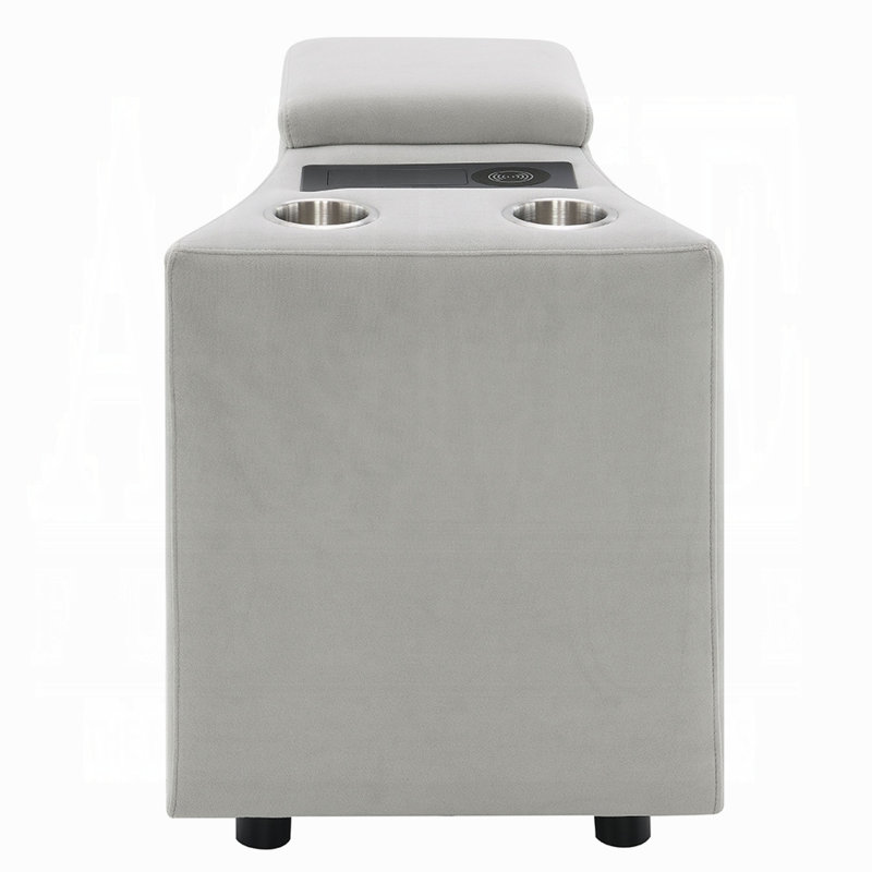 Watsy Console Table For Recliner W USB, Cupholders, Wireless Charging