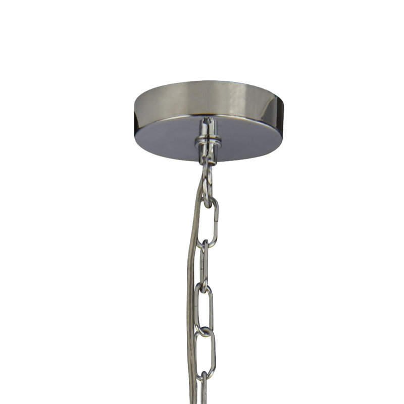 Roldan 8 - Light Candle Style Chandelier, Chrome