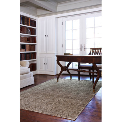  Tapis gris en laine crocheté à la main