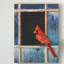 « cardinal window », impression sur toile tendue-33518591