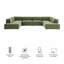 Canapé modulaire rembourré en U 6 pièces Bange Performance-1752786591