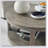 40-Inch Large Curved 2-Tier Traditional Round Wooden Coffee Table With Wheels, Mid-Century Rustic Style For Living Room And Office-448489236
