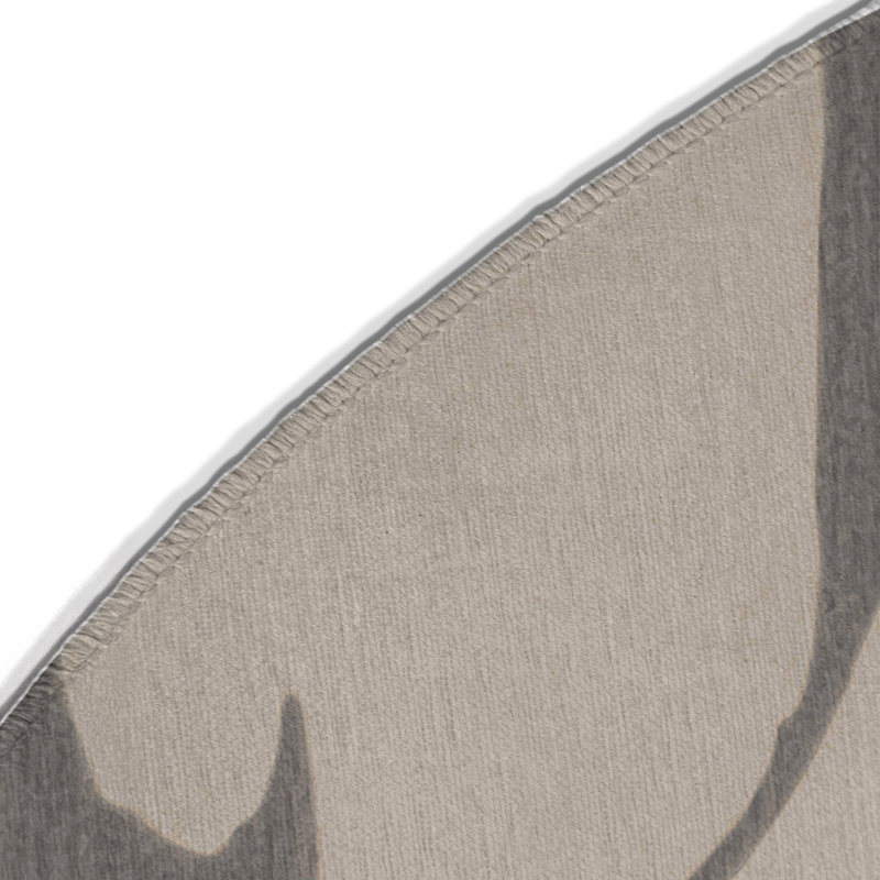Fused Patterns Indoor And Outdoor Area Rug, Round 5'