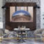 Cloud Gate City Reflection Modern Abstract Architecture City Wall Art Print 1 Piece Wrapped Canvas Wall Art-332016068