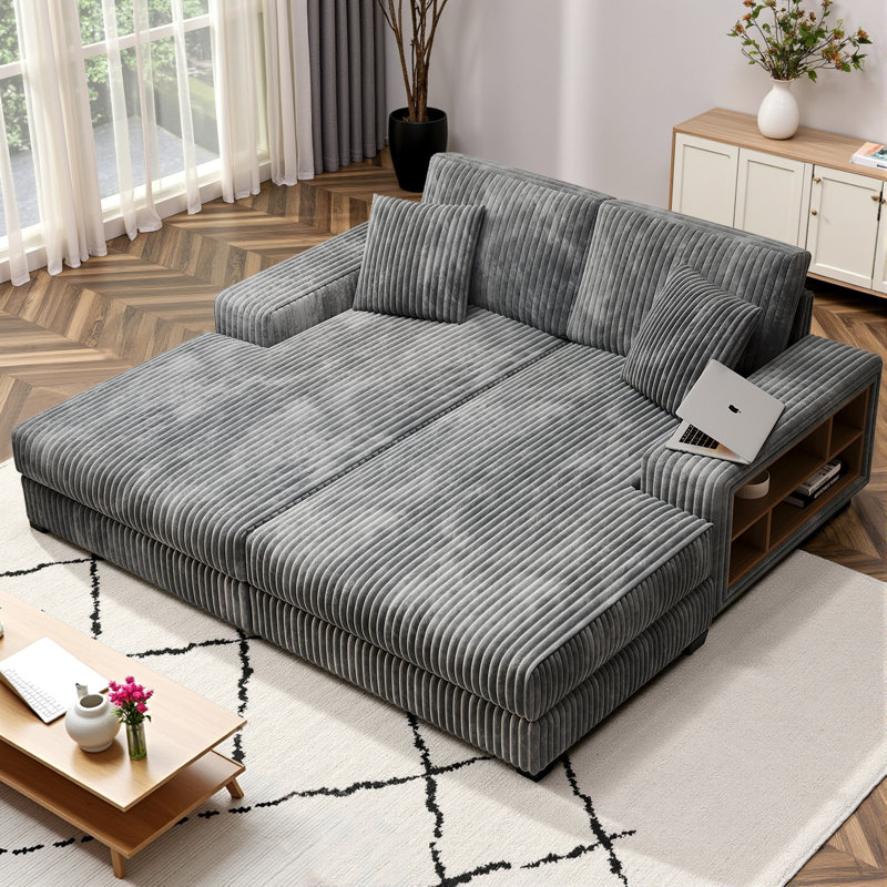 Canapé-lit 79,5 po, Gris
