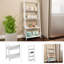 Étagère à 4 niveaux en bois L 24 po x l 13 po x H 55,25 po Lavish Home, blanc