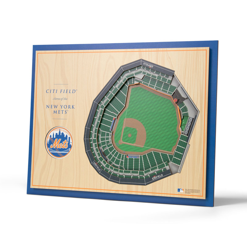 MLB 5-Layer StadiumViews 3D Wall Art, New York Mets