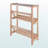 Amara Natural Finish 2-Tier Tilted Freestanding Bookshelf, 29.84'' H X 23.82'' W X 9.8'' D
