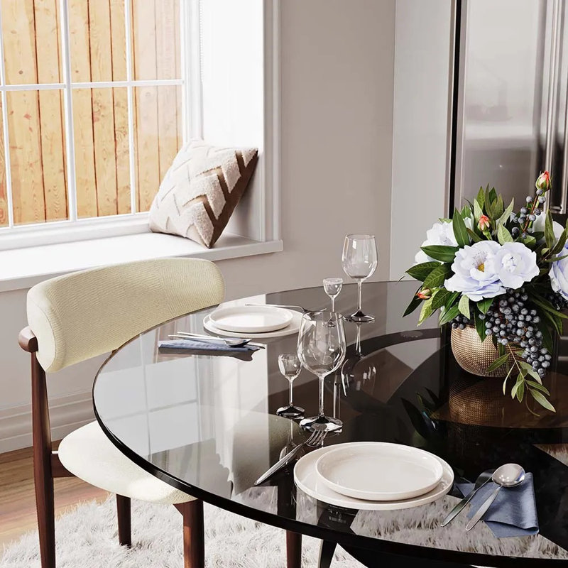 Table de salle à manger Teferi, H 29,53 po x L 59,06 po x l 59,06 po