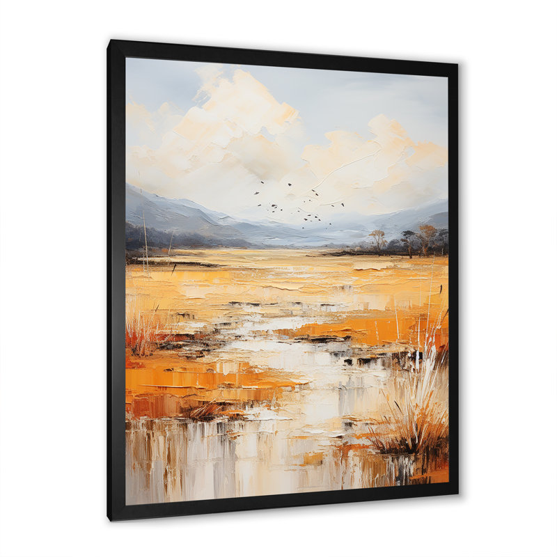 Champs infinis, minimalisme, prairies, Cadre photo noir, H 32 po x l 16 po x P 1 po