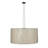 36"W Cilindro White Cotton Pendant