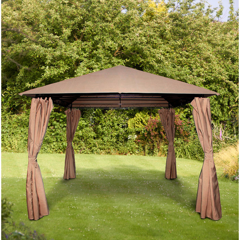 Columbus 3 x 3m Steel Patio Gazebo, Mocha