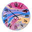 Acrylique bulles colorées - horloge murale moderne-73077887