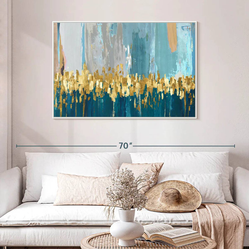 Starlight, Cadre flottant blanc, 46 po x 31 po