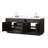 Abbey 84 in W x 22 in D Oak Double Bath Vanity and Chrome Faucet Set-104831154-112709774