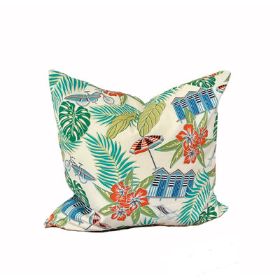 Floral Outdoor Reversible Pillow Cover