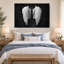 «Angel Wings», reproduction d'art sur toile en noir et blanc-273019176