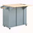 Kitchen Island With Power Outlet,Kitchen Storage Island With Drop Leaf And Rubber Wood,Open Storage And Wine Rack,5 Wheels,With Adjustable Storage For Home, Kitchen, And Dining Room-1593291749