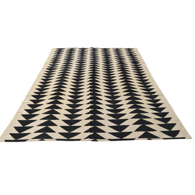 Tapis noir et blanc Orta