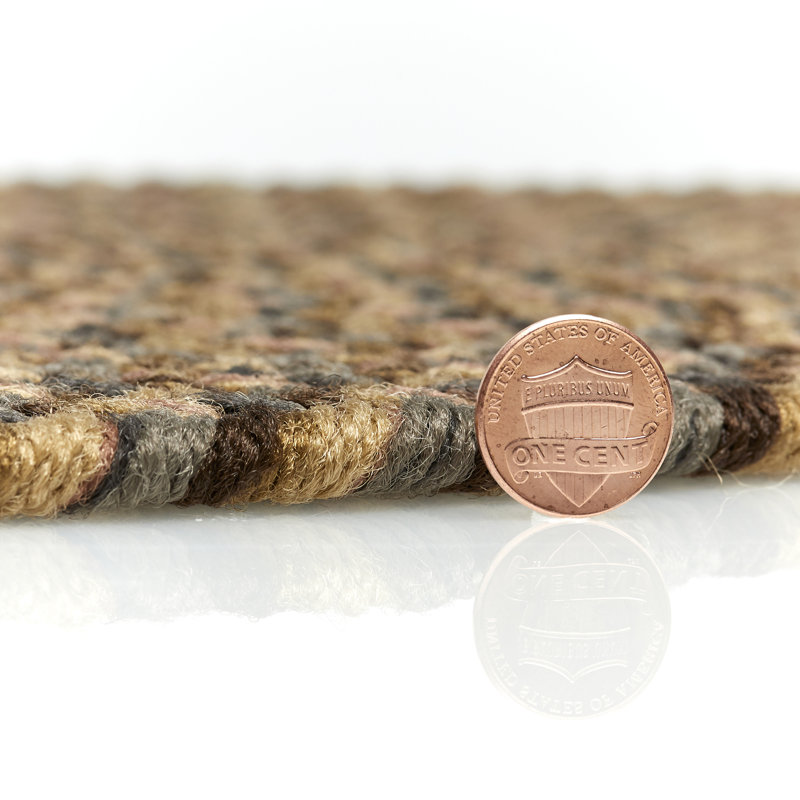 Tapis intérieur / extérieur tressé à la main Elsner, Rond 8 pi