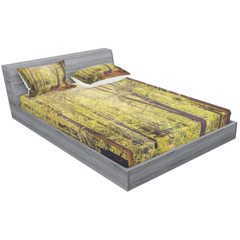 Microfiber Sheet Set, Queen Sheet Set with Fitted Sheet