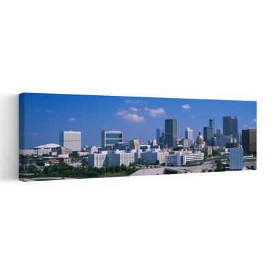 Skyscrapers In A City Atlanta Georgia USA by Andy Caulfield - Wrapped Canvas Panoramic Print