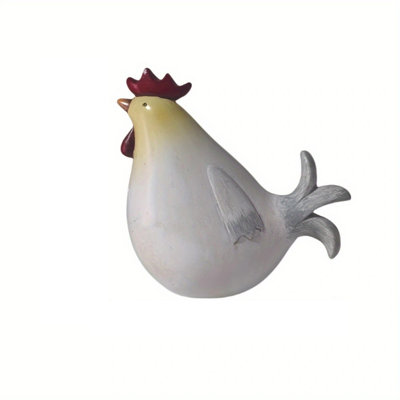 Lovely Cute Hen Chicken Baby Resin Statue Garden Decoration Porch Living Room Windowsill Decoration Size Two Optional