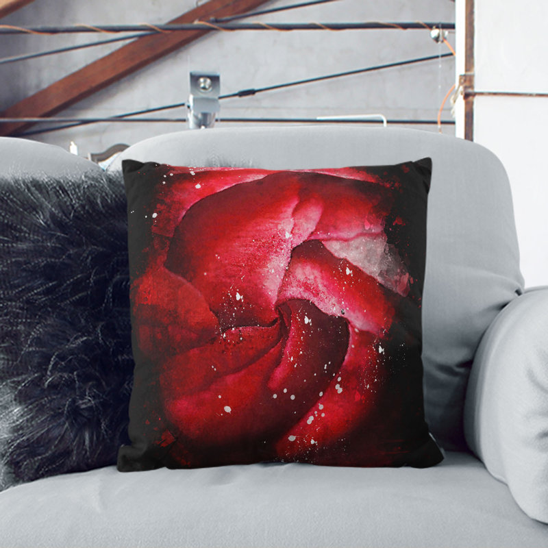 Square Throw Cushion, White, 55cm H x 55cm W x 20cm D