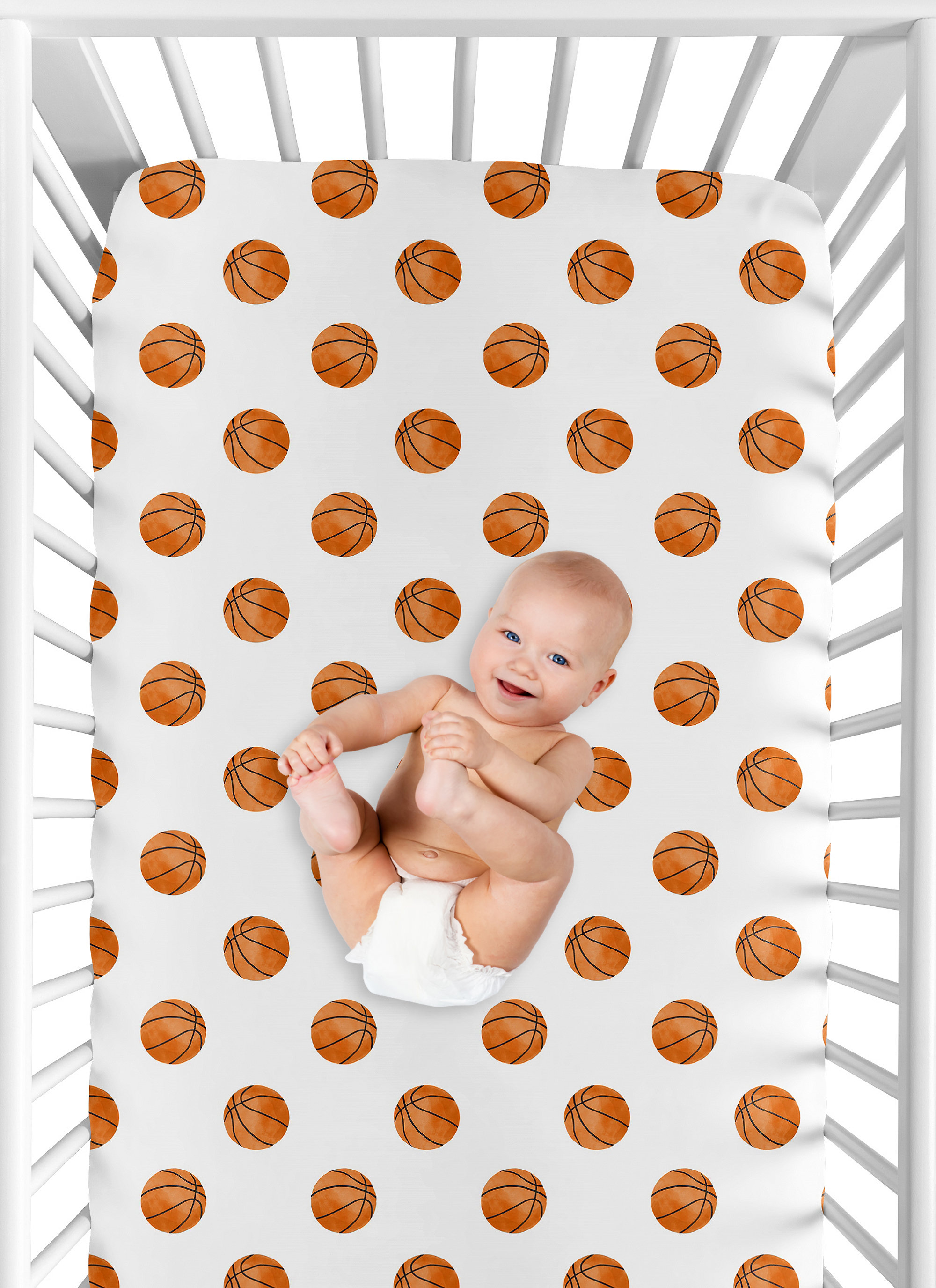 Sports themed shop crib sheets