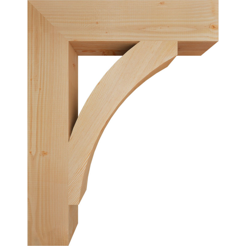 Support de bloc lisse Thorton l 5 5 po x P 28 po x H 36 po, sapin Douglas, Douglas (lisse), H 36 po x l 6 po x P 28 po
