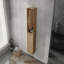 Armoire latérale de salle de bain 12 po, portes à fermeture en douceur, fixation flottante, chêne imitation, Sc00112imo + Sc00212imo-K