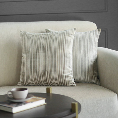 Striped Velvet Pillow Cover