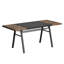 Table de salle à manger rectangulaire 70 po avec table de rangement en bois Gordon-17475395