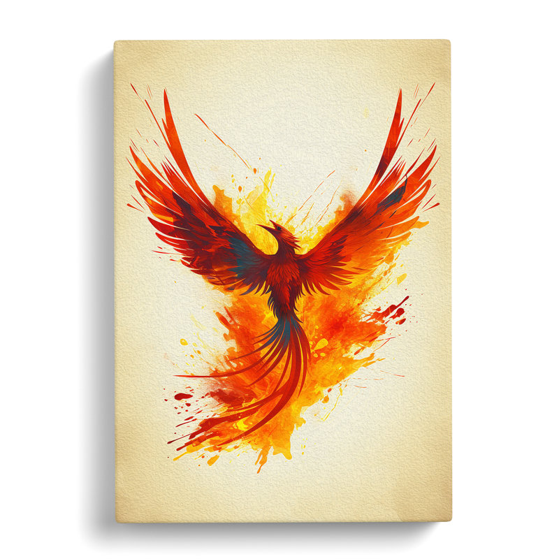 Phoenix Minimalism - Wrapped Canvas, 76cm H x 50cm W x 3cm D