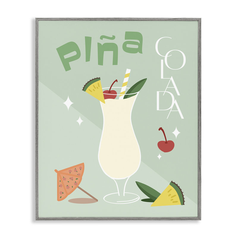 Pina Colada, art de la giclée par Anna Quach, Estampe numérique Farmhouse, H 20 po x l 16 po