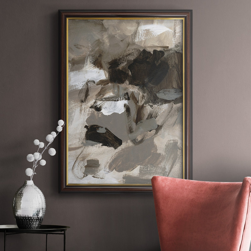 Toile encadrée de qualité supérieure Mocha II - prête à être accrochée, H 27 po x l 18 po x P 2,5 po