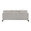 Canapé Teli, microfibre brun clair brun clair, pieds en métal noir, 79 po-119044029