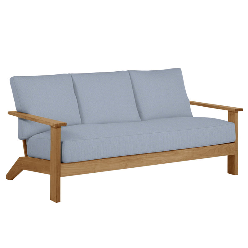 Canapé Ashland - Teck naturel, Pas de soudure, Ashland #4 teck naturel, Chambray tonnelle